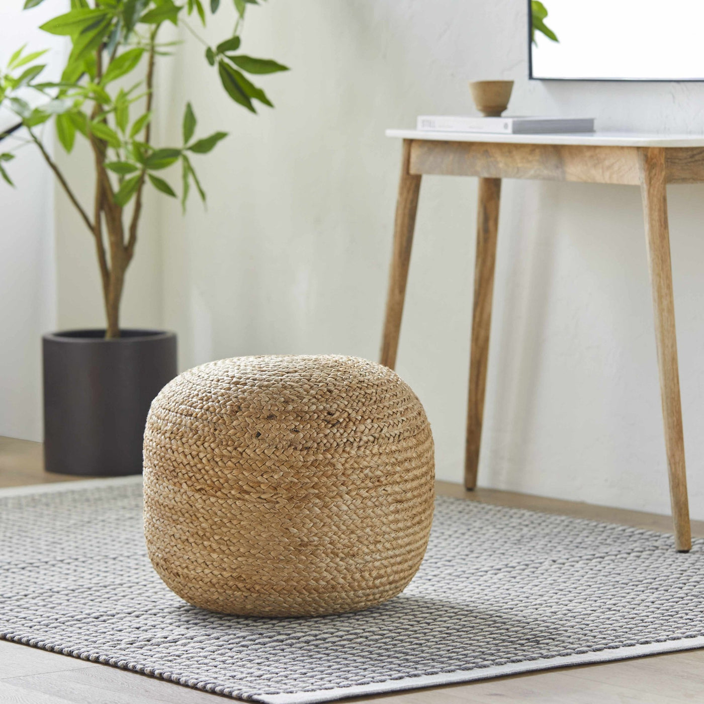 Kaumakani Jute Pouf - Sweet Water Decor - Pouf