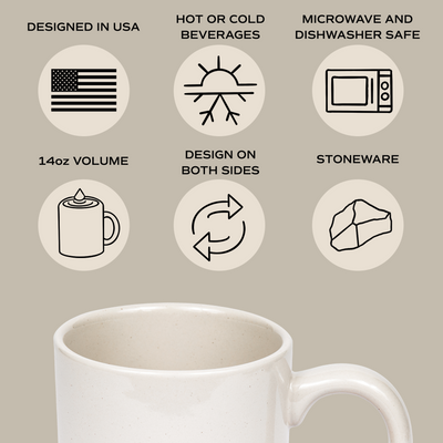 Choose Joy 14oz. Stoneware Coffee Mug