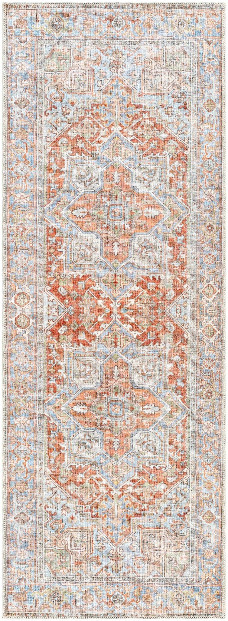 Rust Maayon Washable Rug - Sweet Water Decor - Rugs