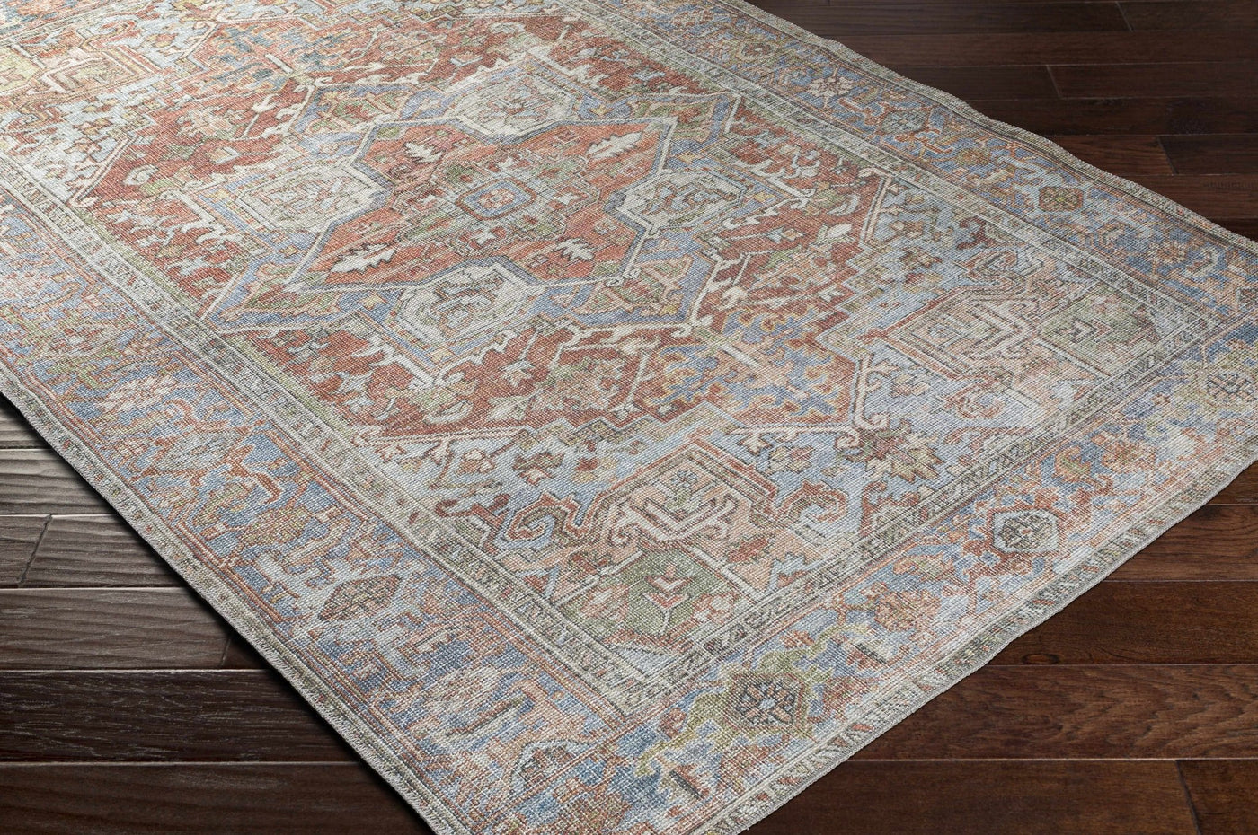 Rust Maayon Washable Rug - Sweet Water Decor - Rugs