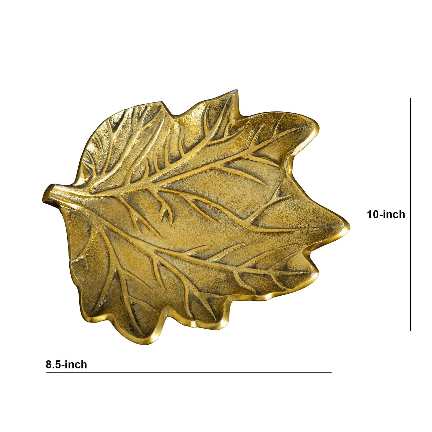 10" Gold Tree of Life Leaf Decorative Accent - Sweet Water Decor - DECORATIVE TRAY