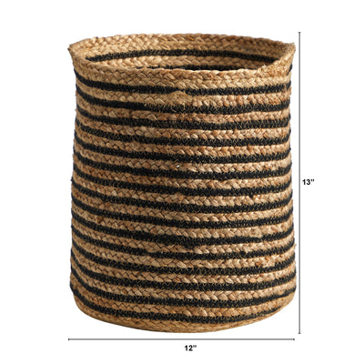 13.5” Handmade Natural Jute Planter - Sweet Water Decor - planter