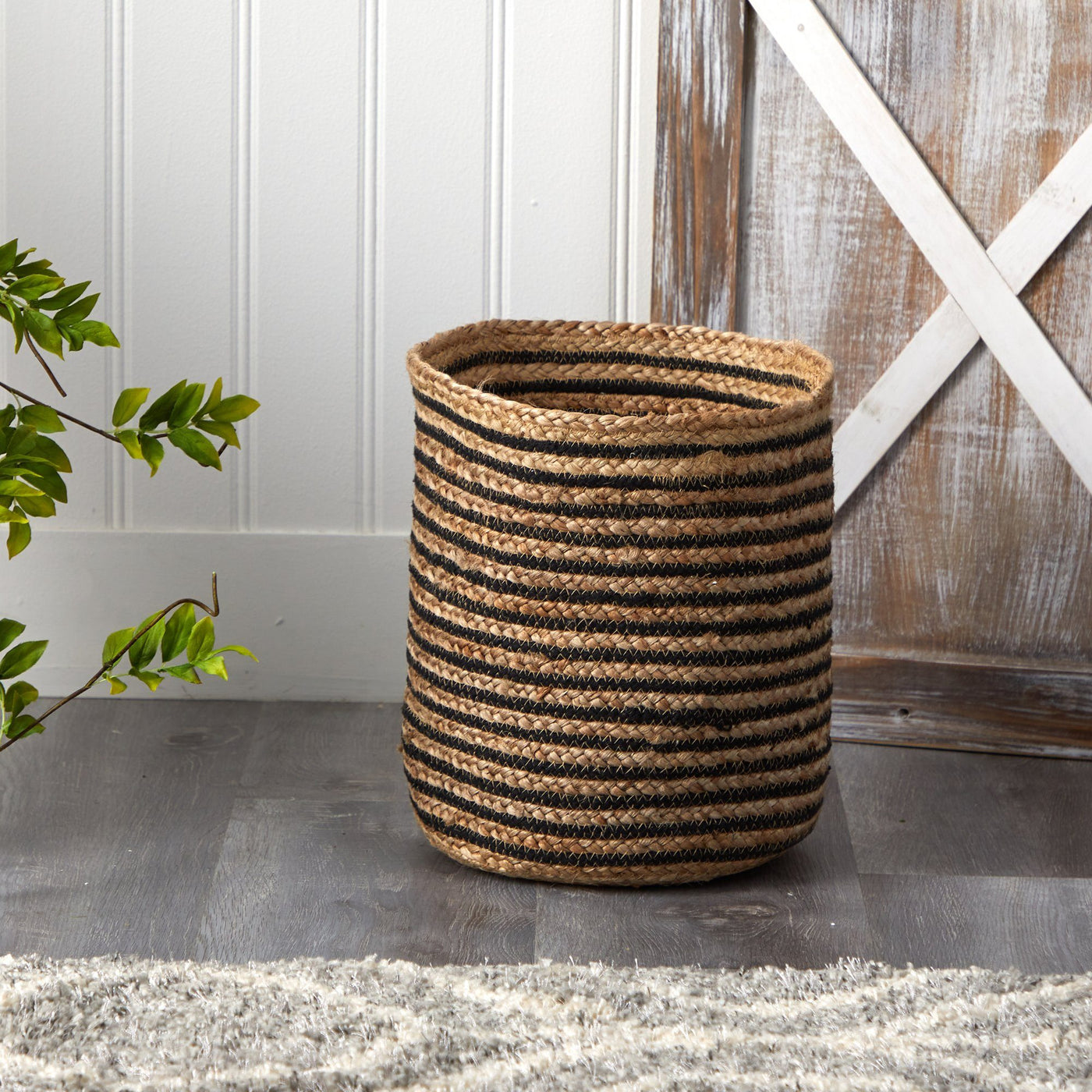 13.5” Handmade Natural Jute Planter - Sweet Water Decor - planter