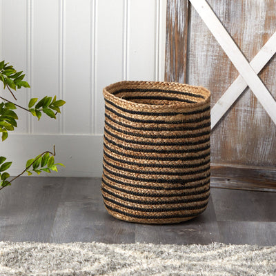 13.5” Handmade Natural Jute Planter - Sweet Water Decor - planter