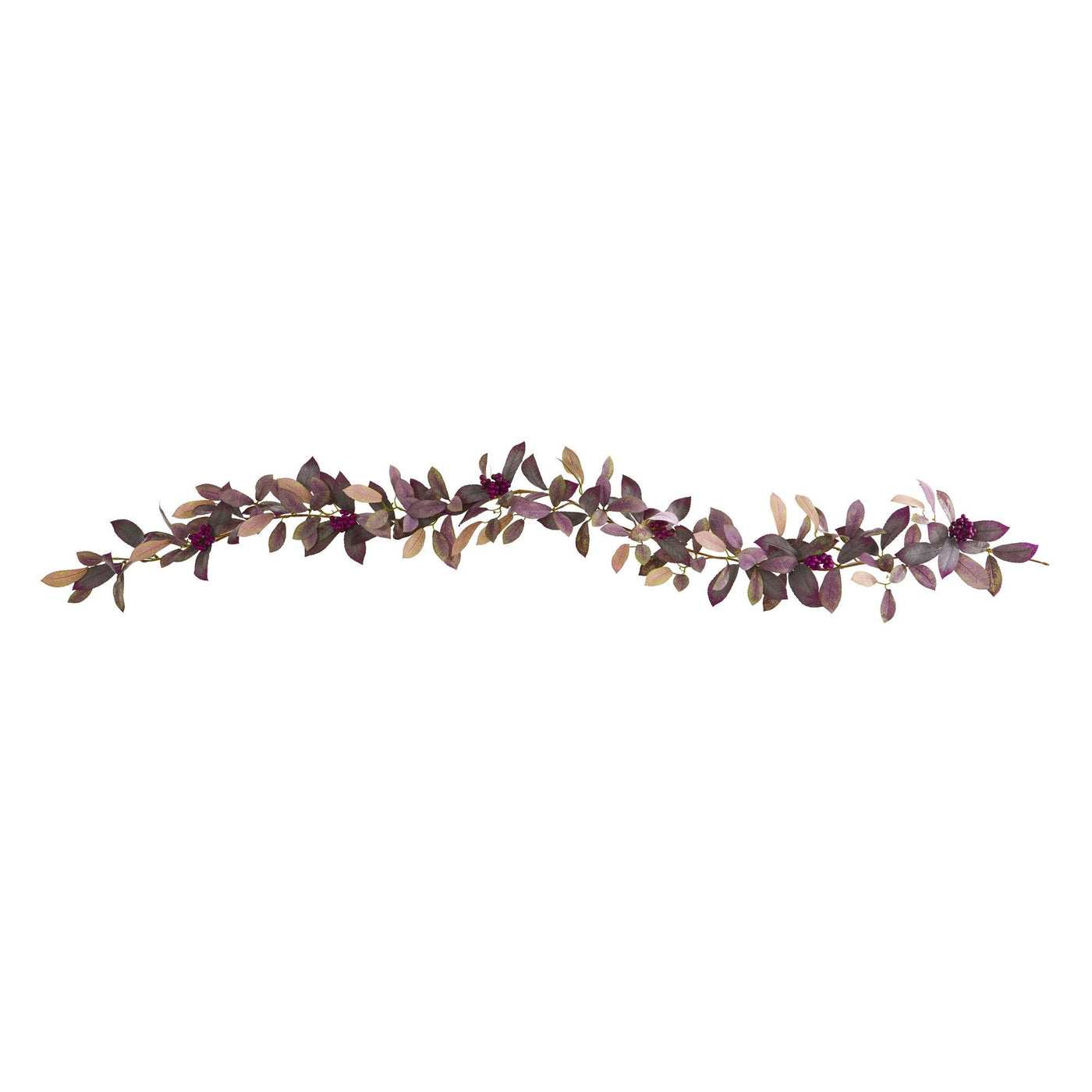 6’ Fall Laurel Leaf with Berries Artificial Garland (Set of 2) - Sweet Water Decor - Garland