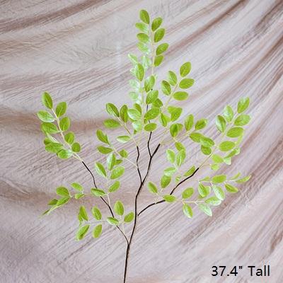Artificial Faux Plant Fresh Spring Leaf Stem