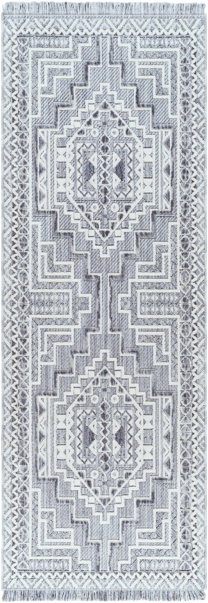 Alya Charcoal Textured Area Rug - Sweet Water Decor - Rugs