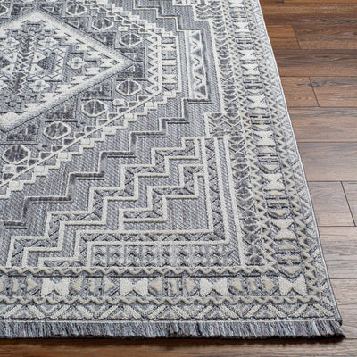 Alya Charcoal Textured Area Rug - Sweet Water Decor - Rugs