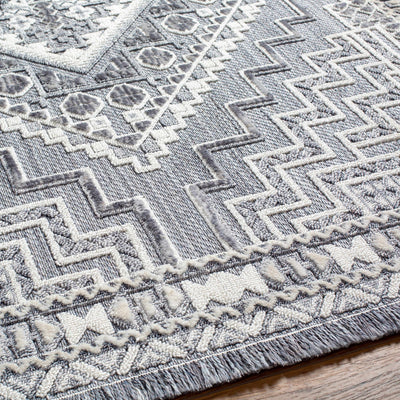 Alya Charcoal Textured Area Rug - Sweet Water Decor - Rugs