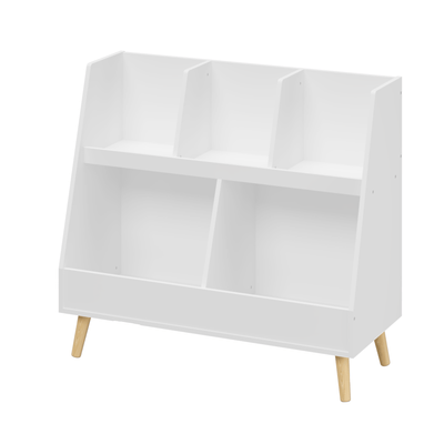 Walker Edison | Kids Bookcase and Toy Organizer - Sweet Water Decor - Storage & Organization