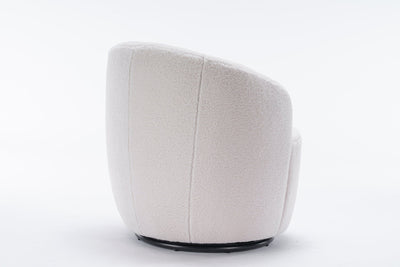 Walker Edison | Teddy Swivel Barrel Accent Armchair Chair - Sweet Water Decor - Living Room