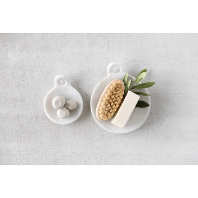 Carter Marble Dish with Handle - Sweet Water Decor - marble bowl