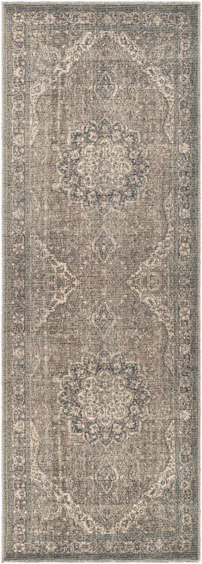 Dusty Sage Greenpoint Medallion Washable Area Rug - Sweet Water Decor - Rugs