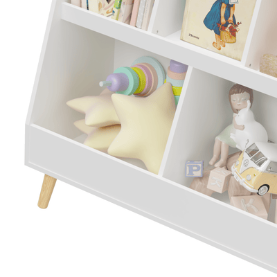 Walker Edison | Kids Bookcase and Toy Organizer - Sweet Water Decor - Storage & Organization