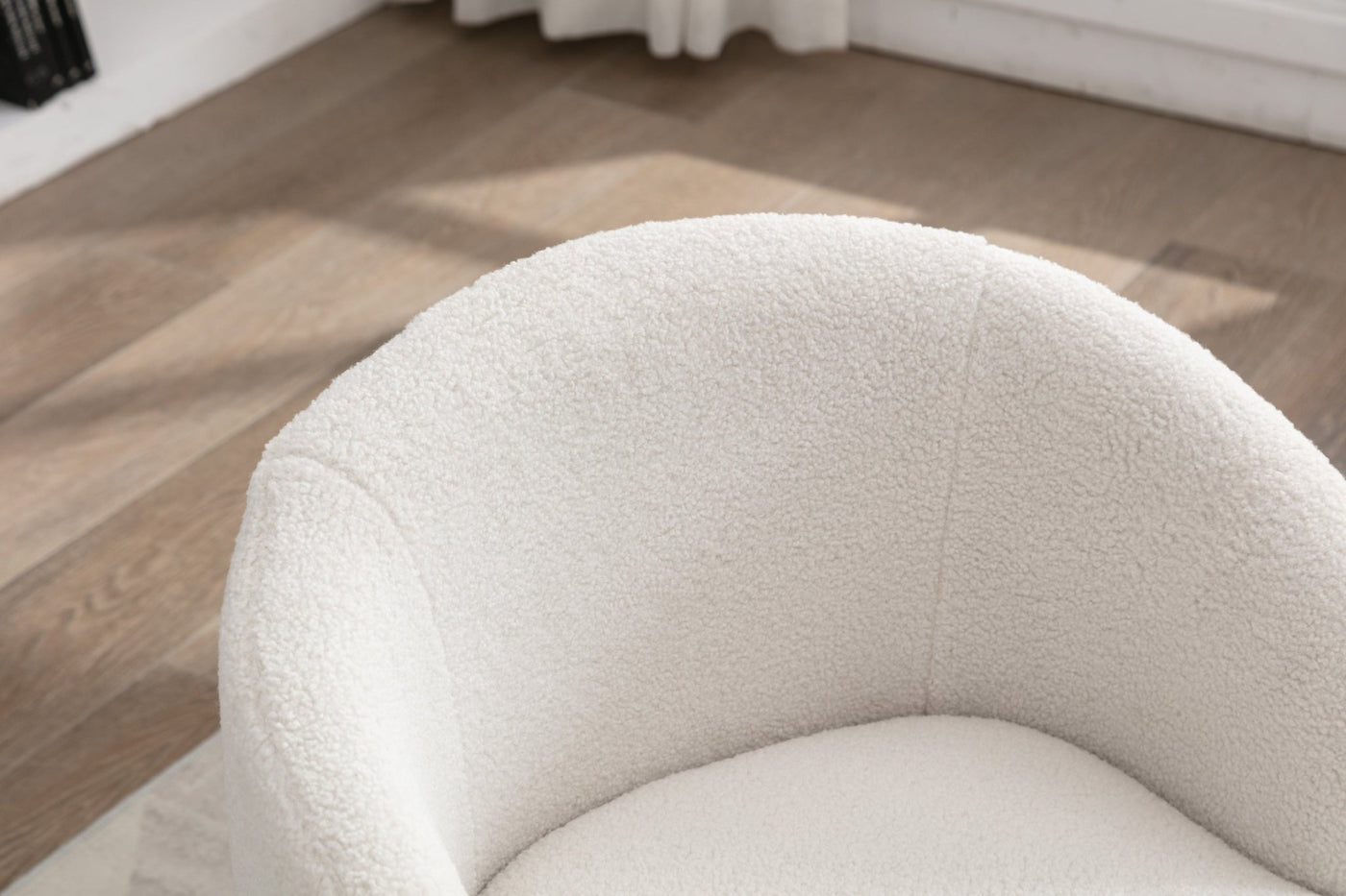 Walker Edison | Teddy Swivel Barrel Accent Armchair Chair - Sweet Water Decor - Living Room