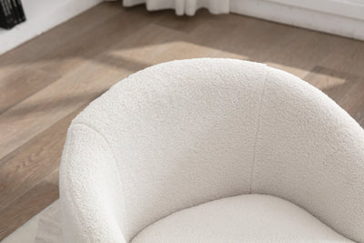Walker Edison | Teddy Swivel Barrel Accent Armchair Chair - Sweet Water Decor - Living Room