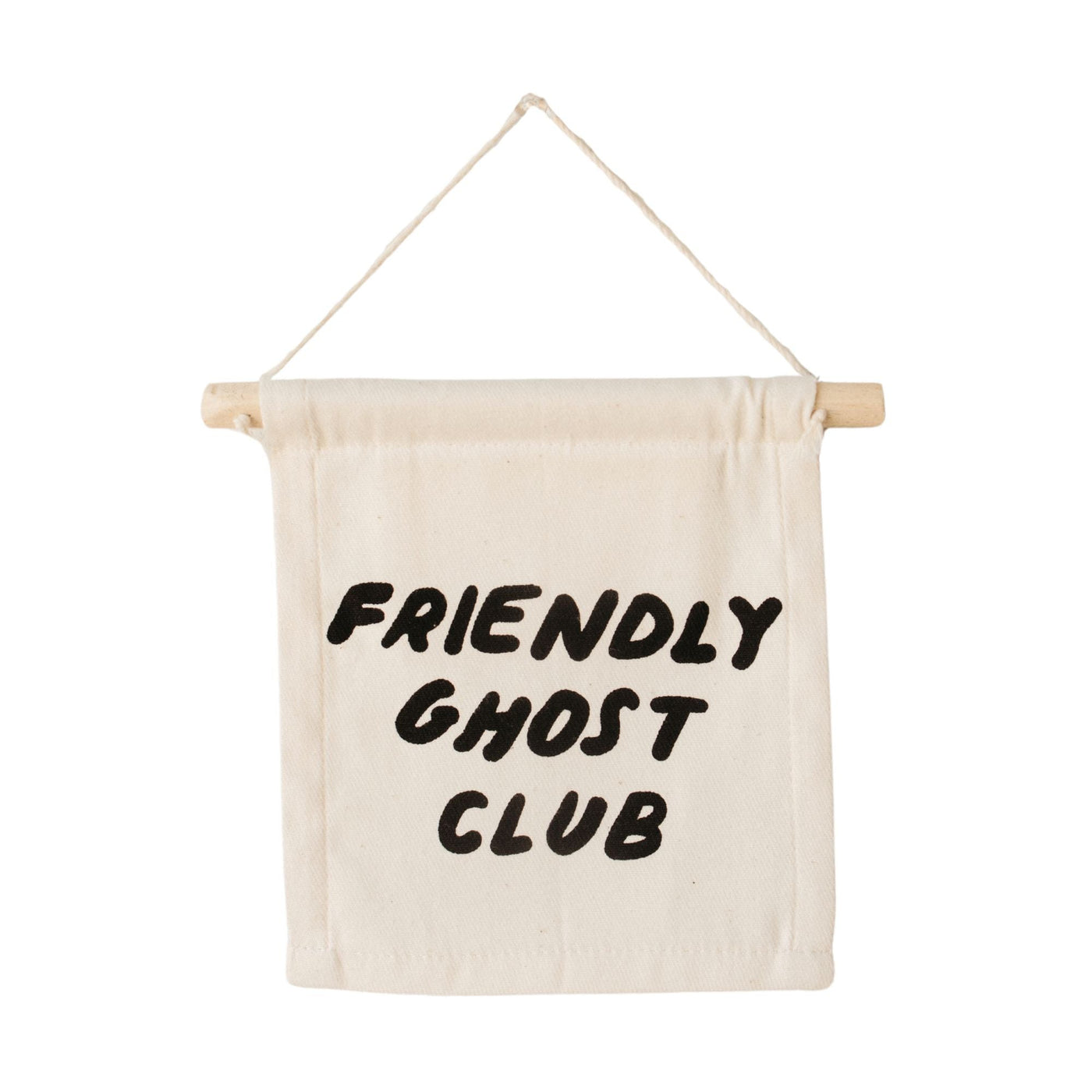 friendly ghost club hang sign - Sweet Water Decor - Wall Hanging