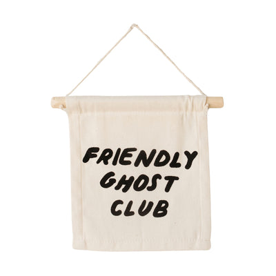 friendly ghost club hang sign - Sweet Water Decor - Wall Hanging
