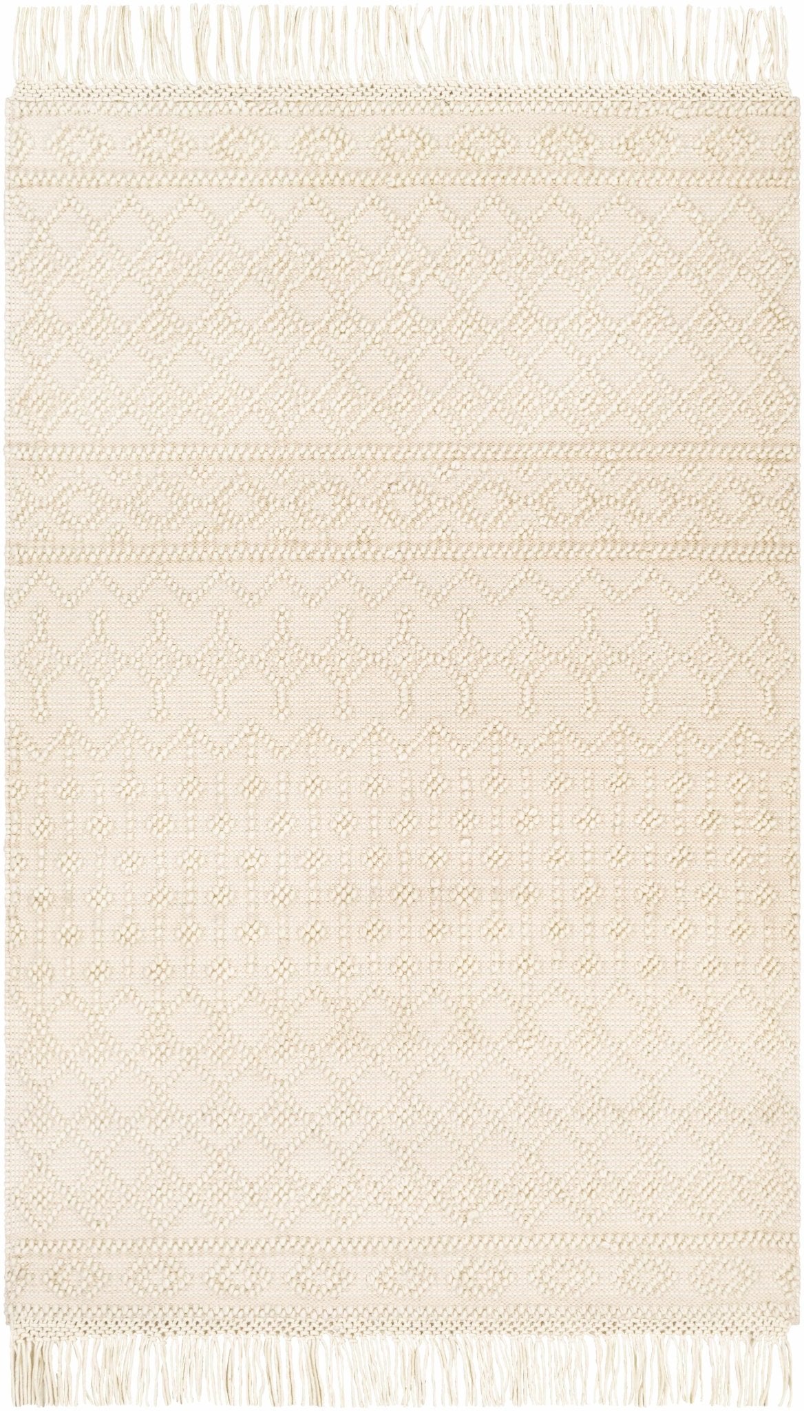 Brothers Beige Wool&Cotton Rug - Sweet Water Decor - Rugs