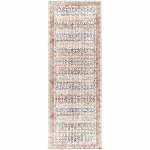 Rust Maligaya Distressed Washable Area Rug - Sweet Water Decor - Rugs