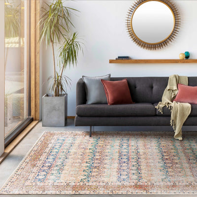 Rust Maligaya Distressed Washable Area Rug - Sweet Water Decor - Rugs