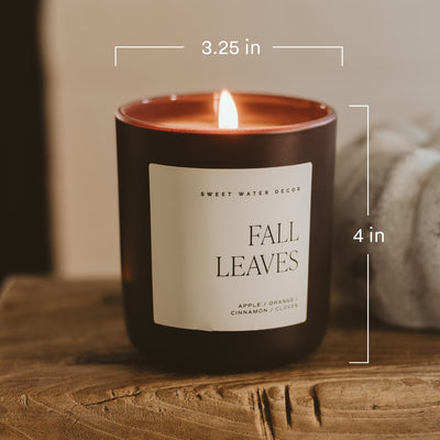 Cozy Season Soy Candle - Brown Matte Jar - 15 oz - Sweet Water Decor - Candles