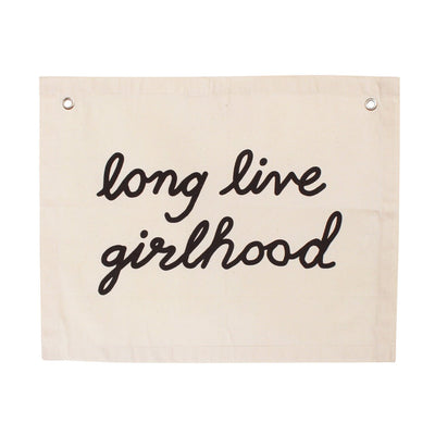 long live girlhood banner - Sweet Water Decor - Wall Hanging