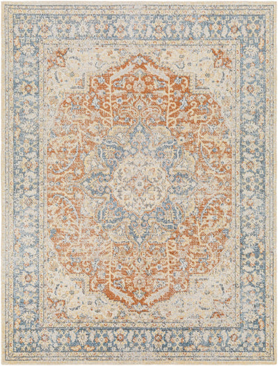 Emke Rust Washable Area Rug - Sweet Water Decor - Rugs