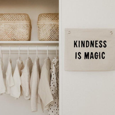 kindness is magic banner - Sweet Water Decor - Wall Hanging