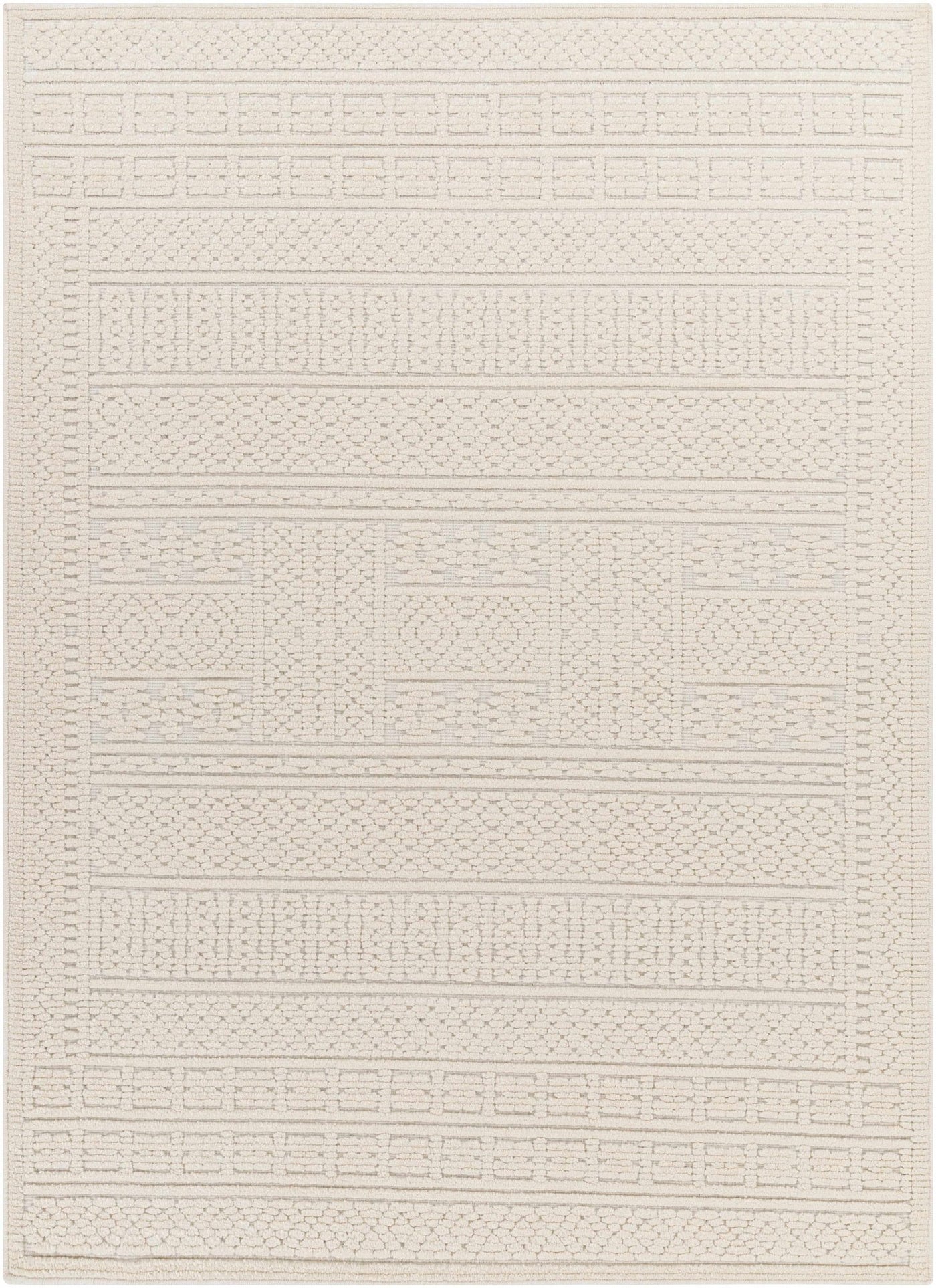 Bahar Cream Washable Area Rug - Sweet Water Decor - Rugs