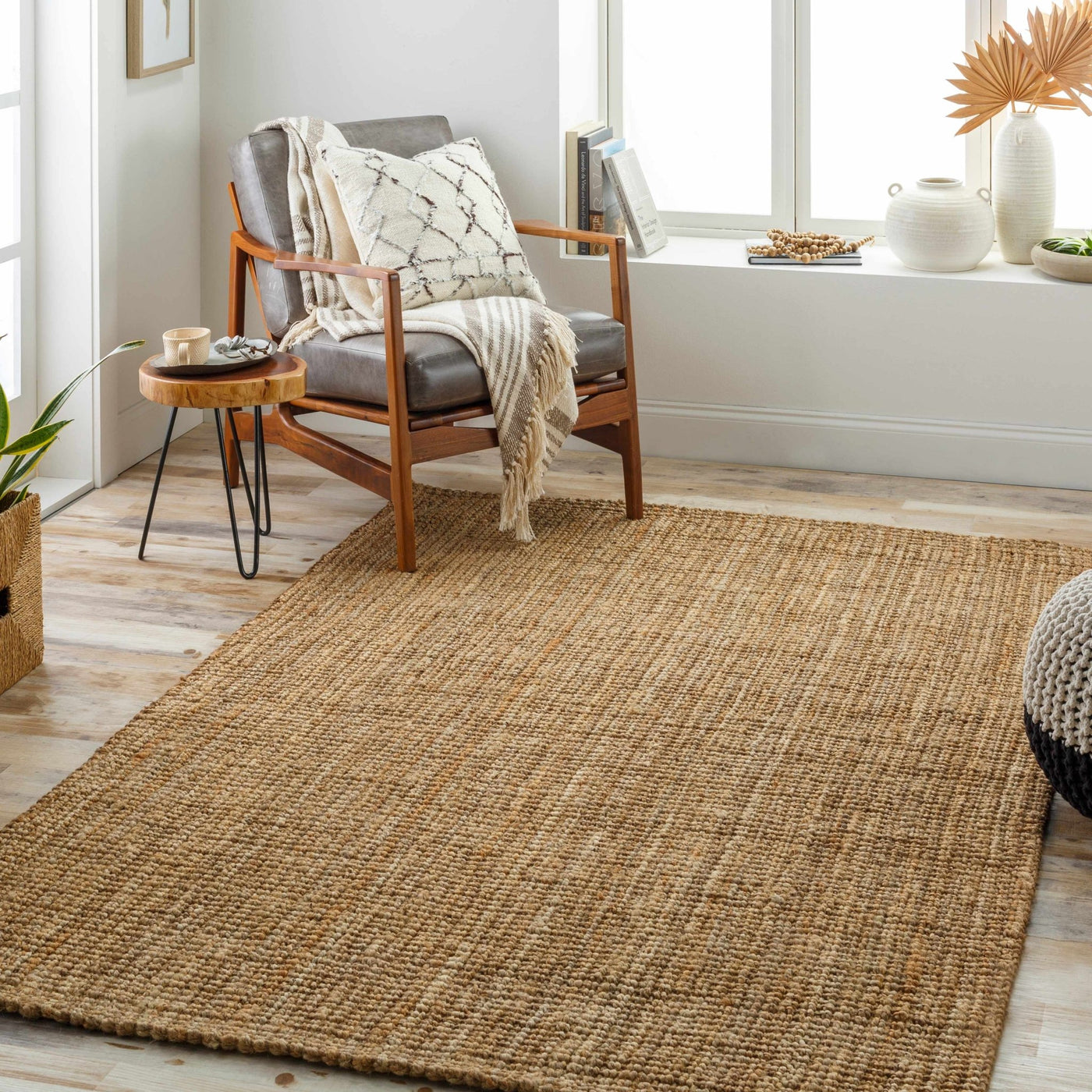 Calla Jute Tan Area Rug - Livabliss x Becki Owens - Sweet Water Decor - Rugs