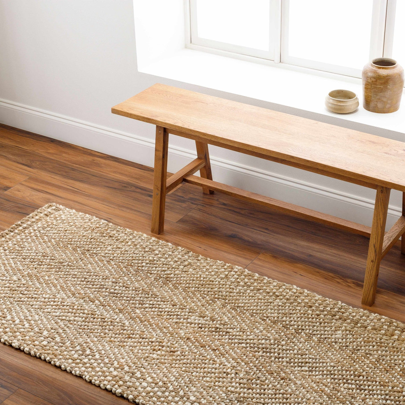 Dinah Natural Textured Jute Rug - Sweet Water Decor - Rugs