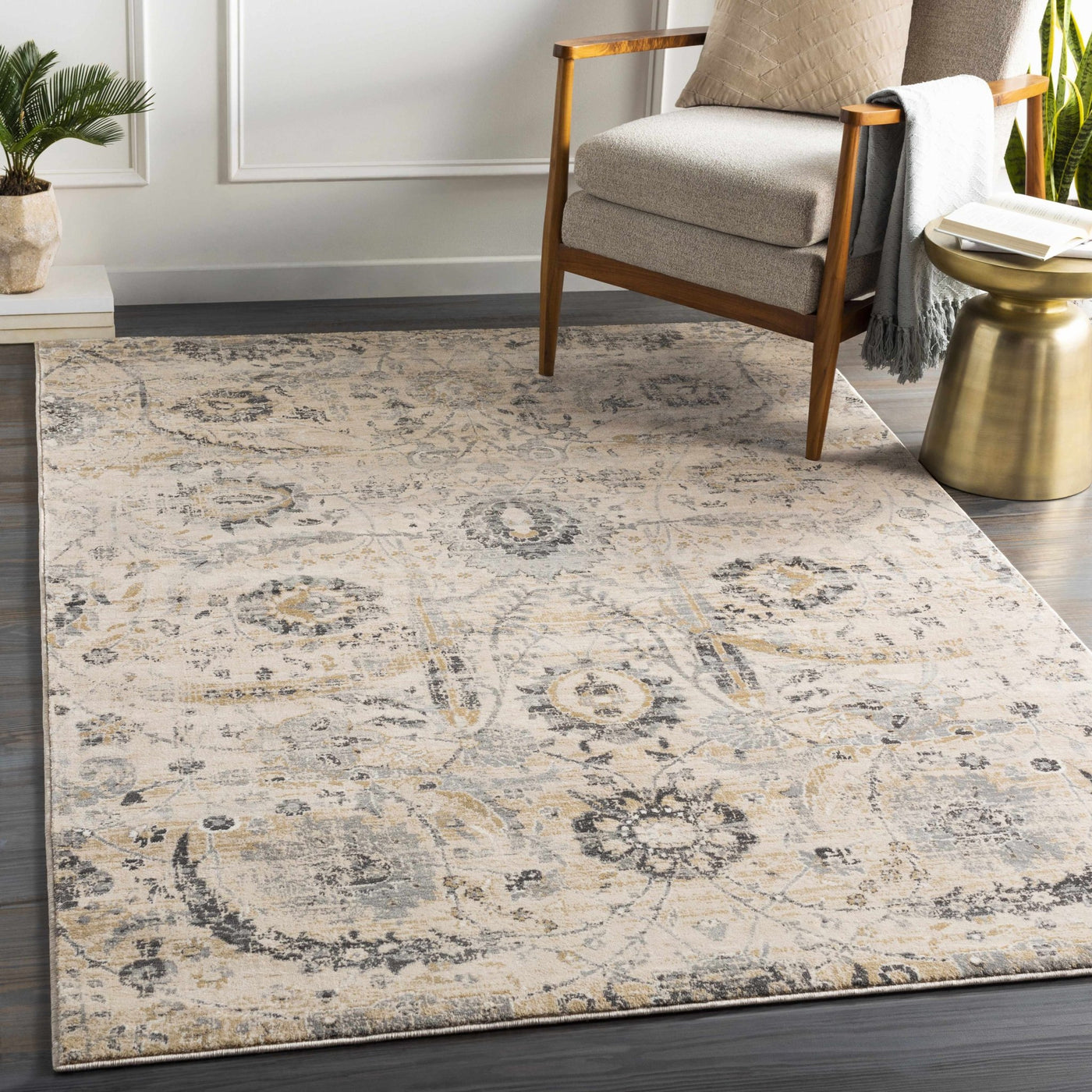 Georgiana Beige Area Rug - Sweet Water Decor - Rugs