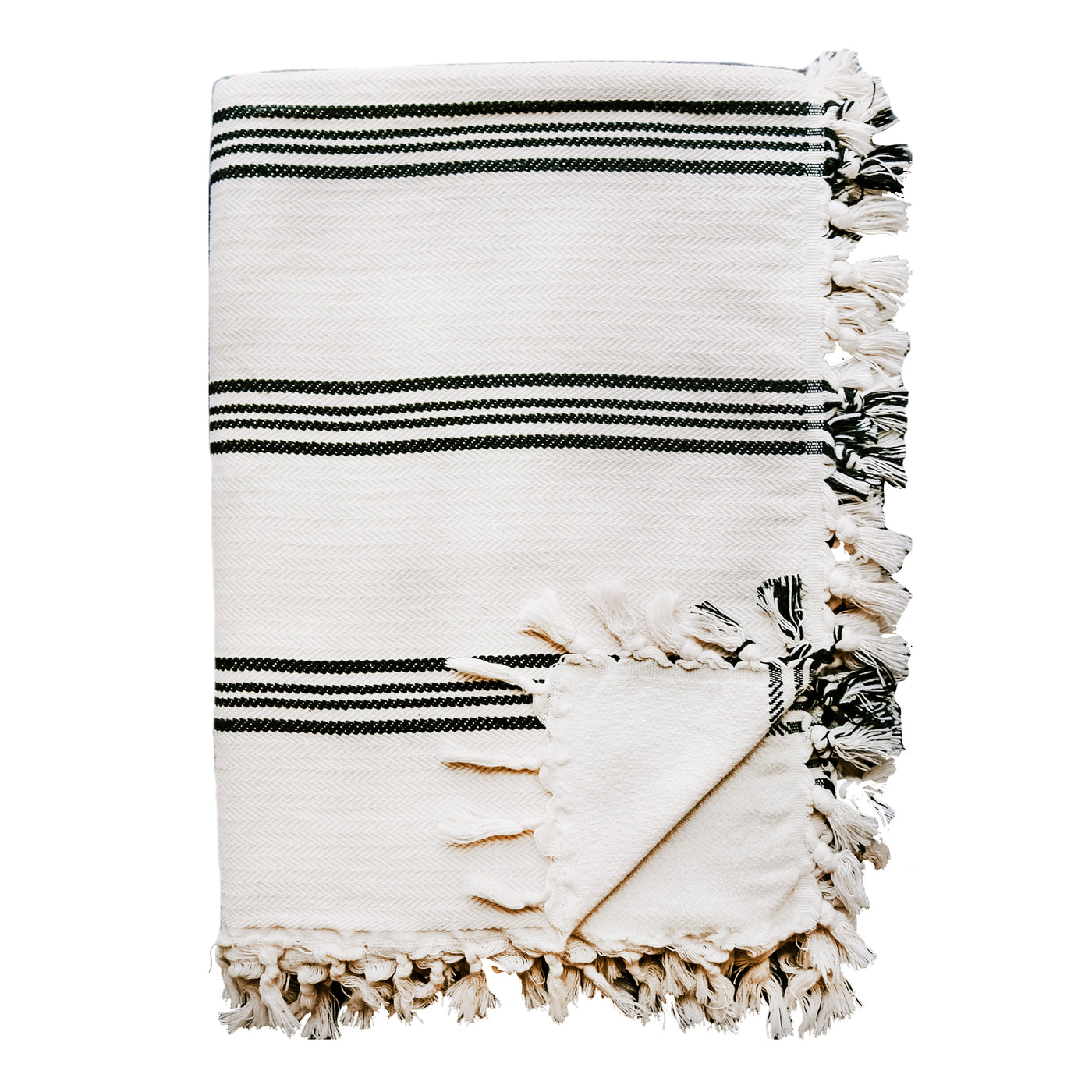 Henley Turkish Blanket - Four Stripe - Sweet Water Decor - Blankets