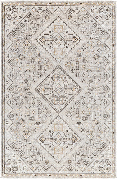 Meja Cream Washable Area Rug