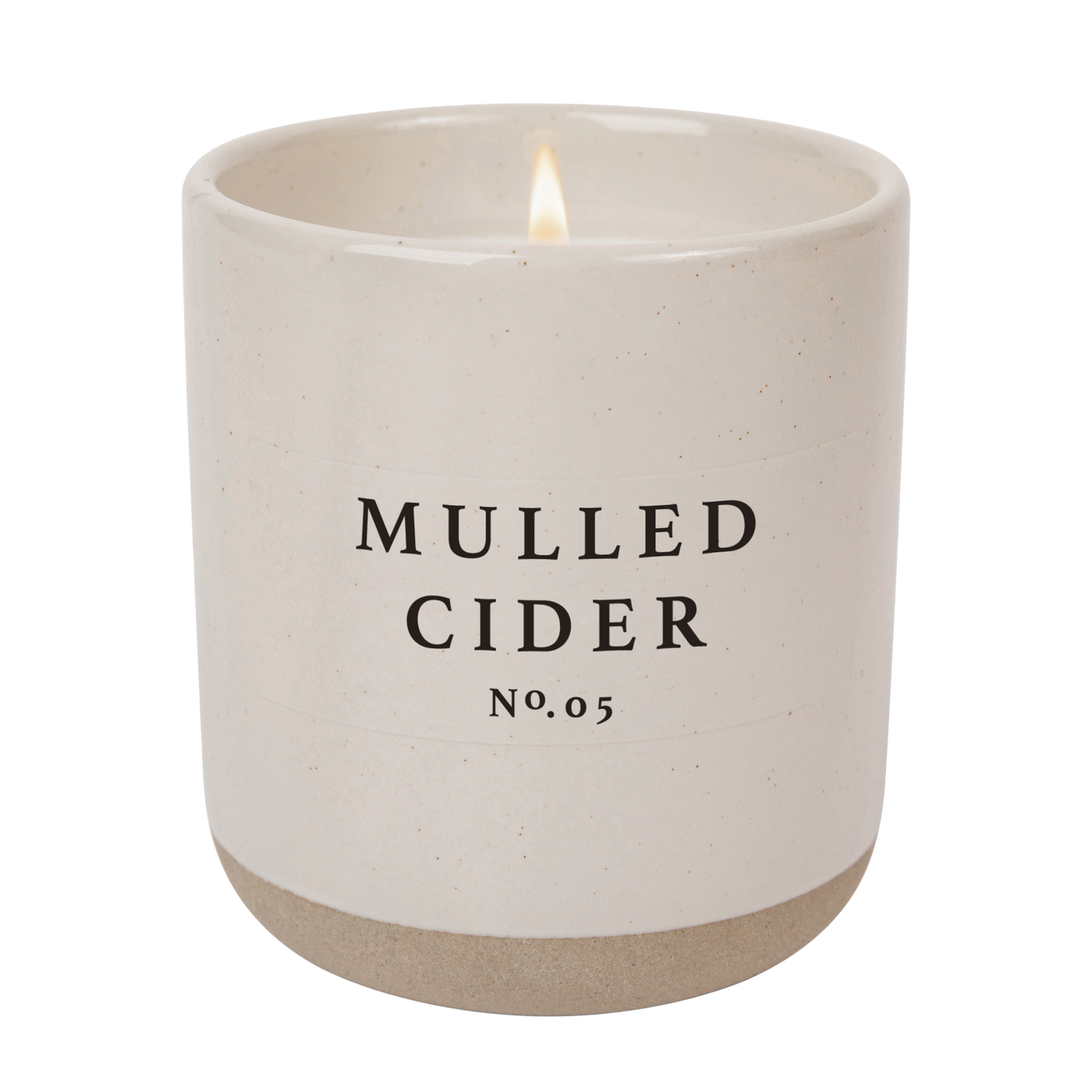 Mulled Cider Soy Candle - Cream Stoneware Jar - 12 oz
