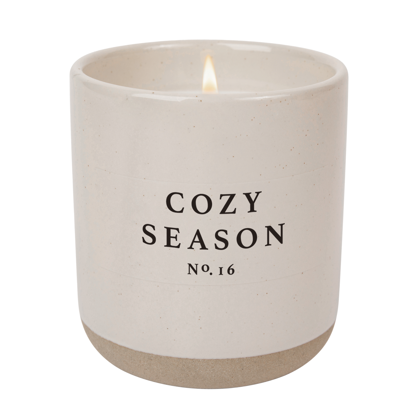 Cozy Season Soy Candle - Cream Stoneware Jar - 12 oz