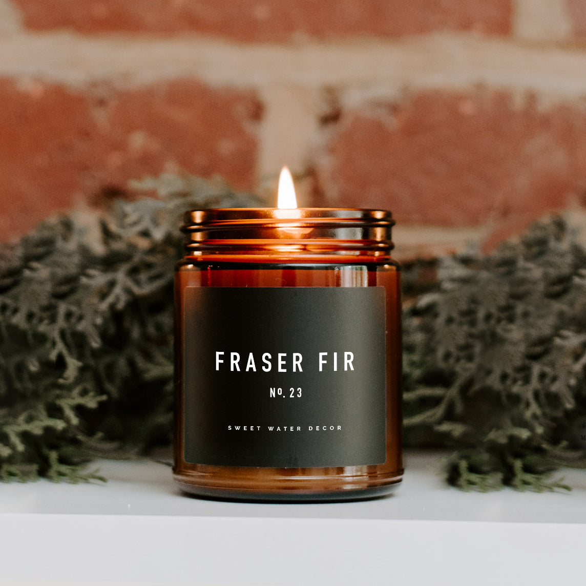 Fraser Fir Soy Candle - Amber Jar - 9 oz