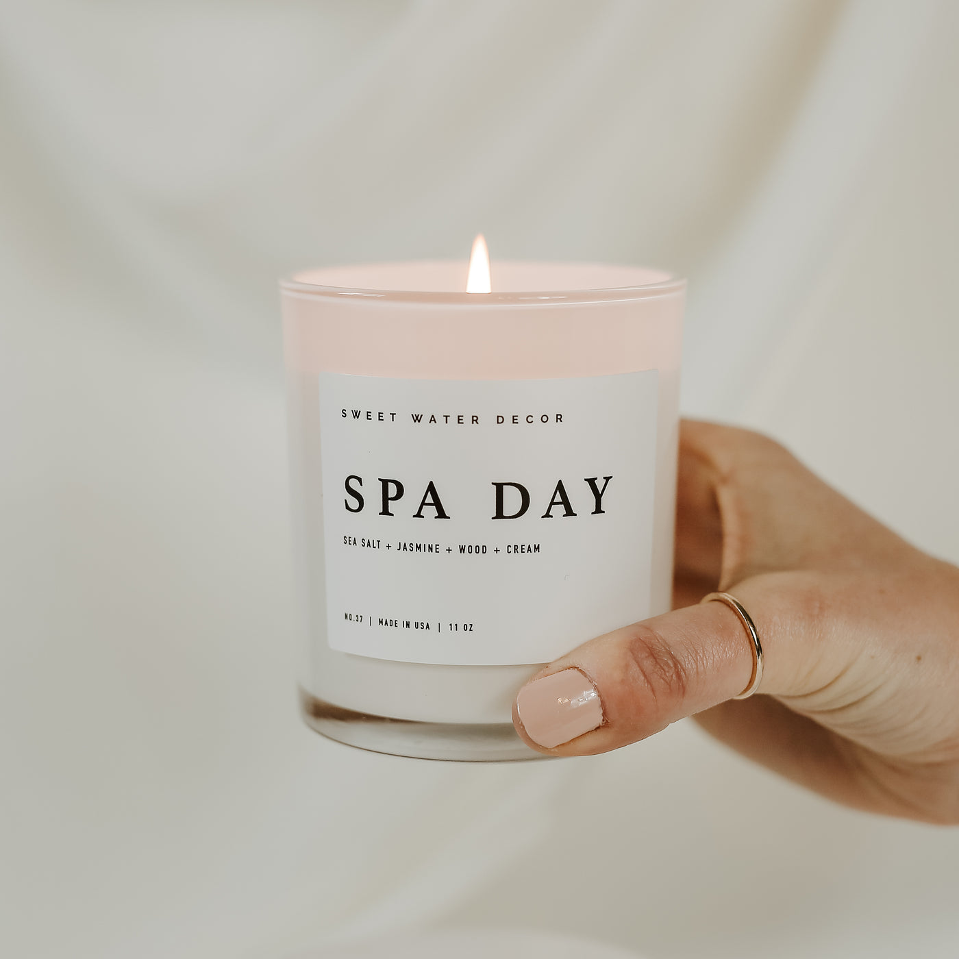 Spa Day Soy Candle - White Jar - 11 oz