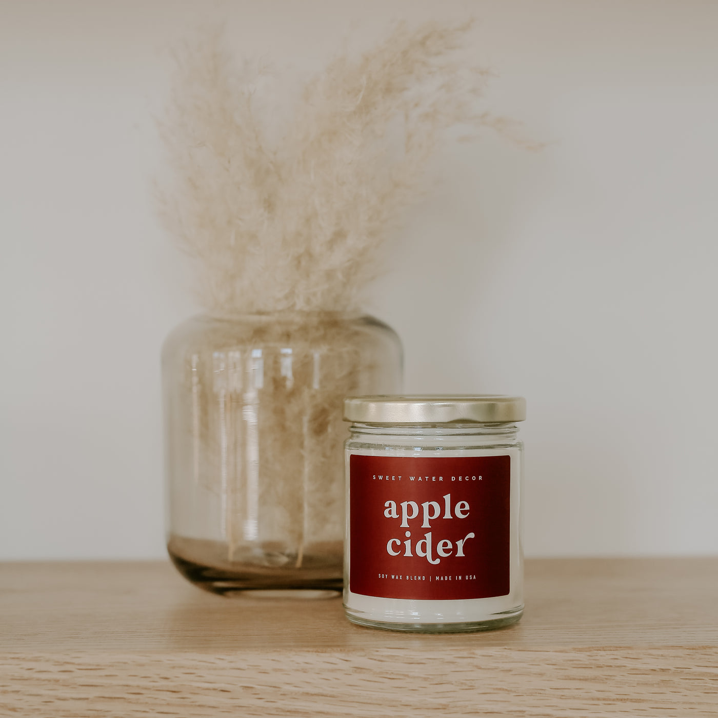 Apple Cider Soy Candle - Clear Jar - 9 oz