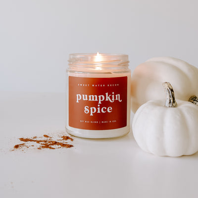 Pumpkin Spice Soy Candle - Clear Jar - 9 oz