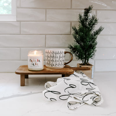 Fa La La La Soy Candle - Clear Jar - 9 oz