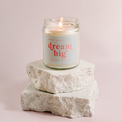 Dream Big Soy Candle - Clear Jar - 9 oz
