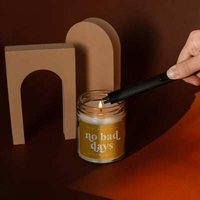 No Bad Days Soy Candle - Clear Jar - 9 oz