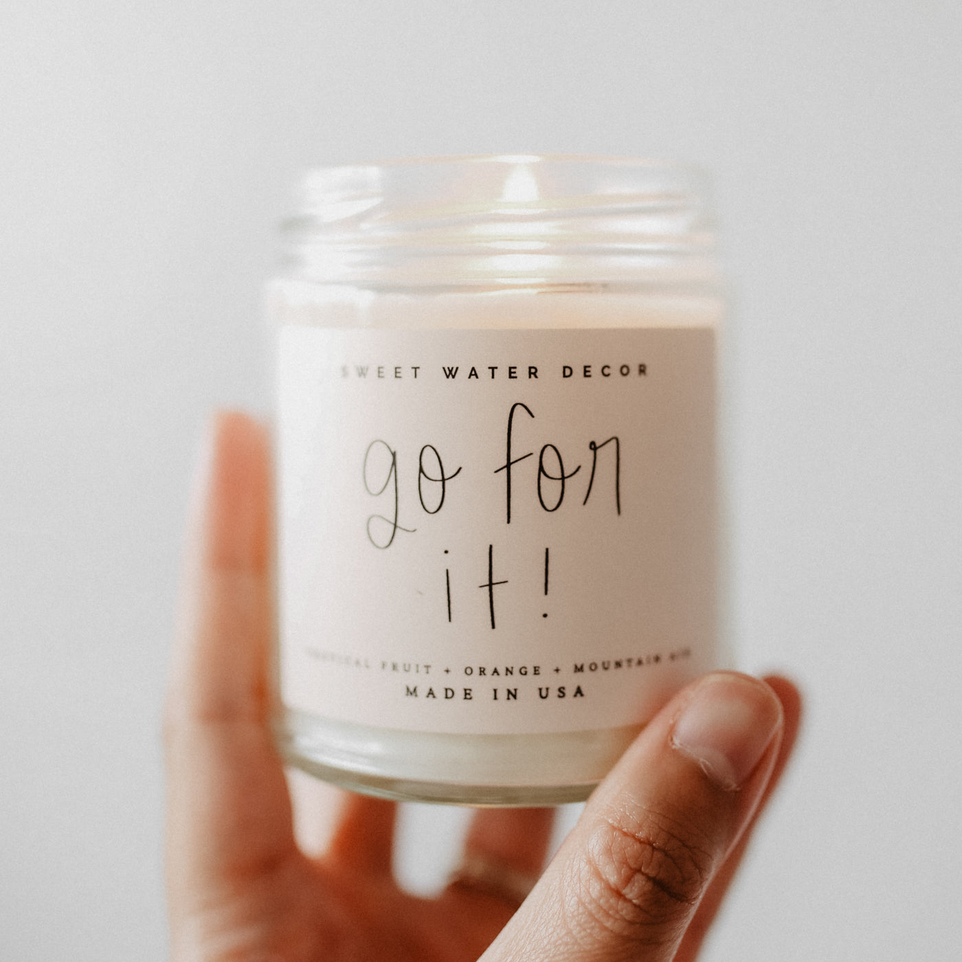 Go For It Soy Candle - Clear Jar - 9 oz