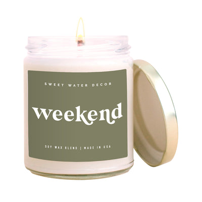 Weekend Soy Candle - Clear Jar - 9 oz