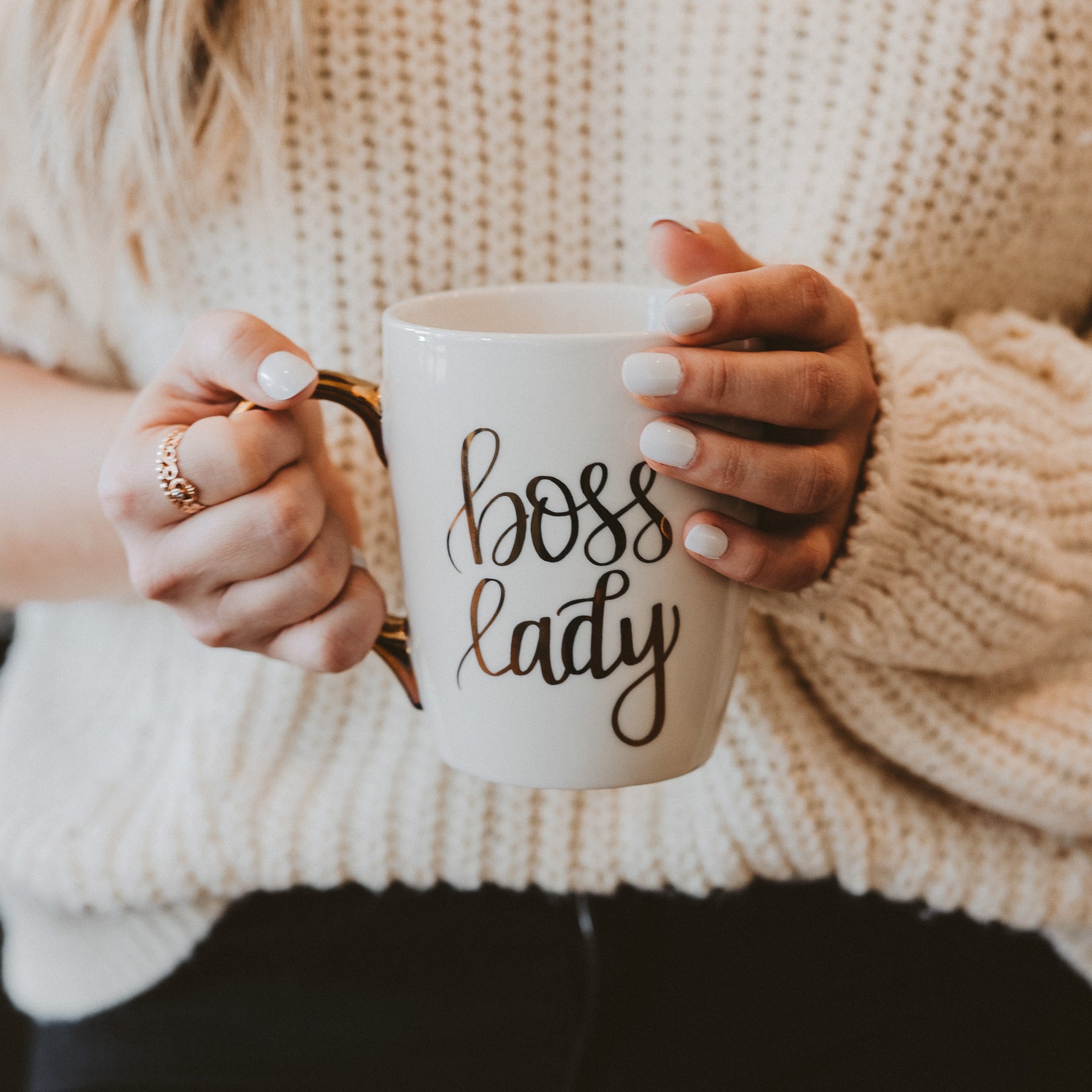 Vær stille smertefuld nå Boss Lady Coffee Mug | Girl Boss Gift | Gold Coffee Mug – Sweet Water Decor