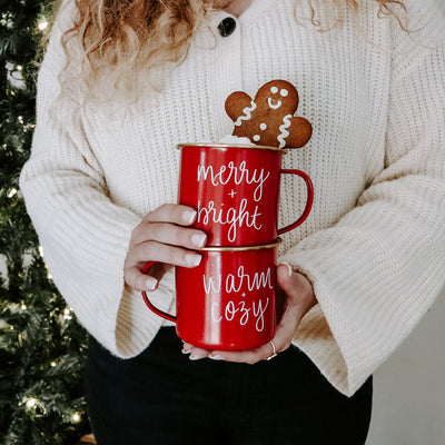 Merry and Bright Campfire Coffee Mug