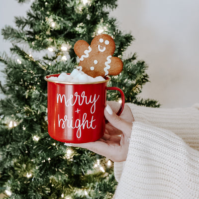 Merry and Bright Campfire Coffee Mug