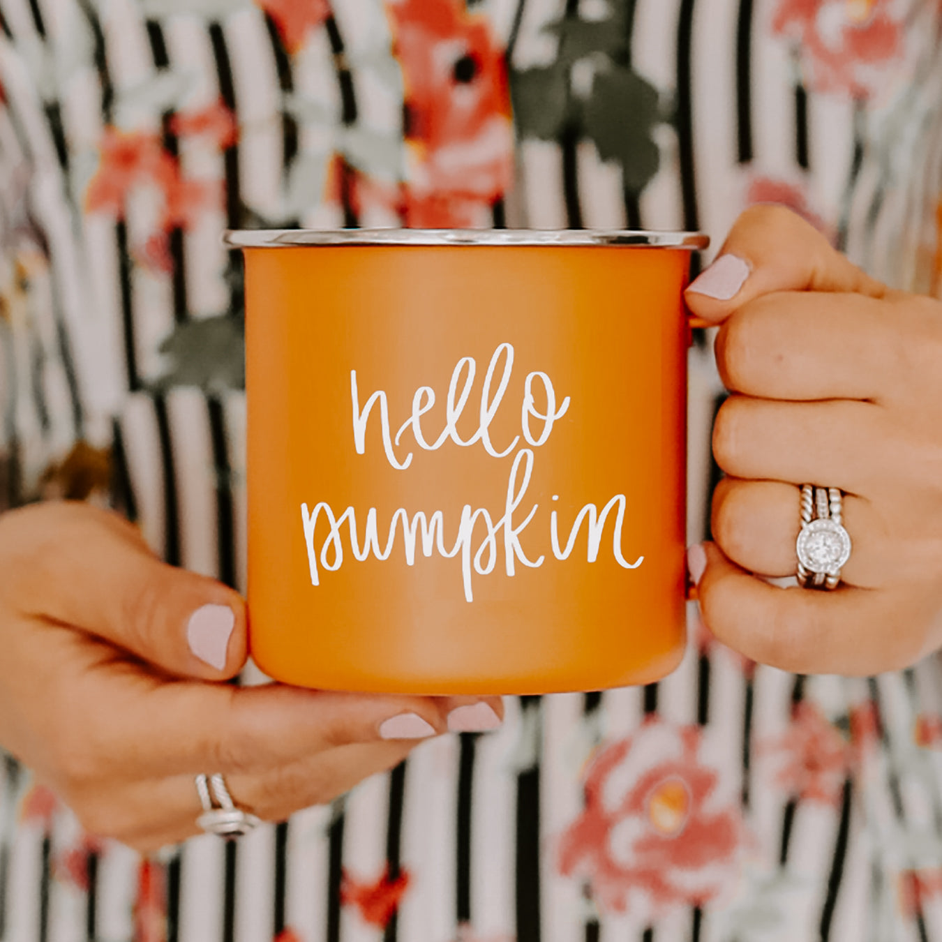 Hello Pumpkin Campfire Coffee Mug